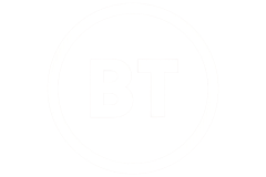 BT company logo, highlighting a major telecommunications partner of DC Transport and Engineering.
