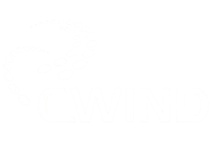 CWind company logo, showcasing a partner in the energy sector for DC Transport and Engineering.